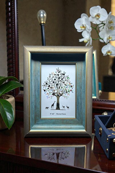 CaactuStore Premium Ahşap Resim Çerçevesi Lüks(15x10cm Fotoğraf)