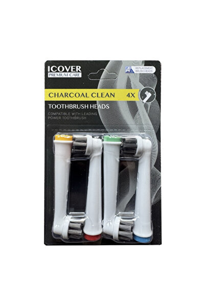icover Set of 4 PREMIUM CARE electric toothbrush refills compatible with Oral...