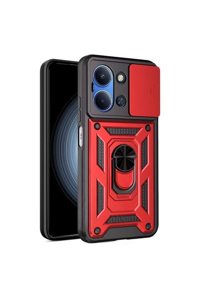 Microsonic Redmi 15C Case Impact Resistant Red