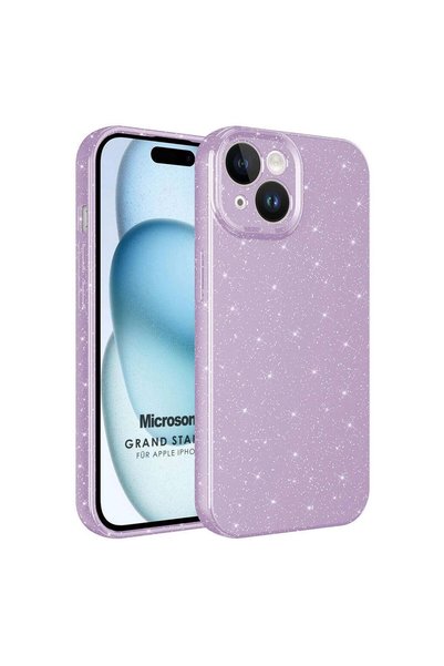 Microsonic iPhone 15 Plus Case Grand Stardust Lilac