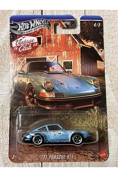 HOT WHEELS Silver Series Vintage Club ’71 Porsche 911 Diecast Araba