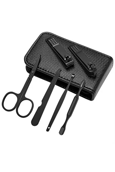 SUNUP SN-26325 مجموعة العناية بالأظافر المحمولة 6 في 1 من الفولاذ الاحترافي ل...