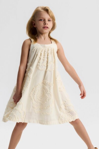 NK Girl's Wind Dress 4-8 Years Cream