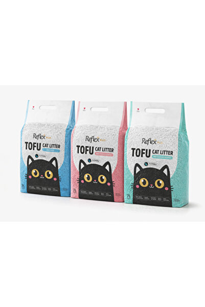 Reflex Tofu Kokusuz Marsilya Sabunu Kokulu ve Bebek Pudrası Kokulu Kedi Kumu ...