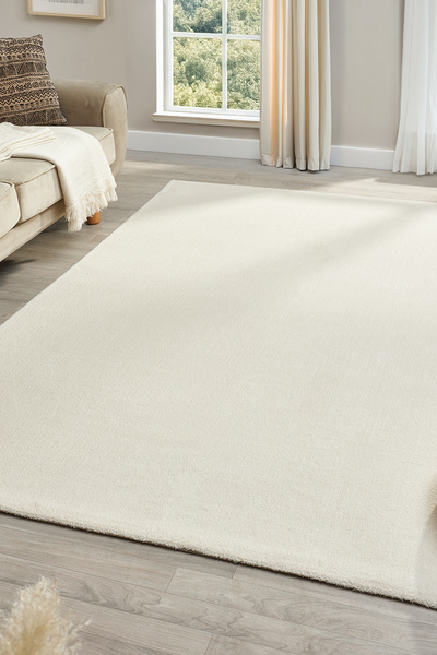 Mariesse Home Puffy düz renk peluş kalın dokuma kesme yolluk makina dokuma ha...