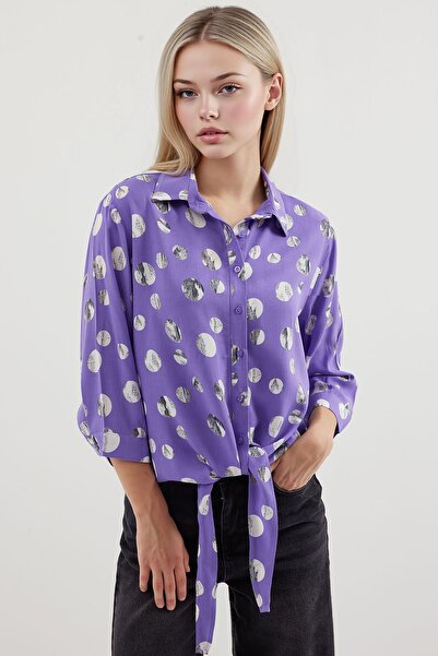 Hiccup Cămașă cu model și noduri în față BDART