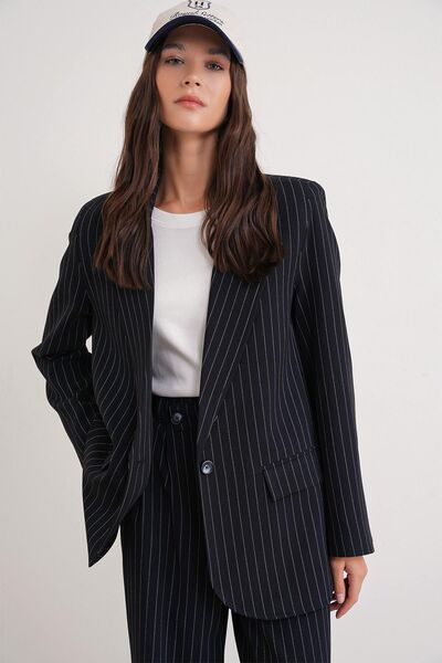 Hiccup MIXRAY Striped Oversize Blazer