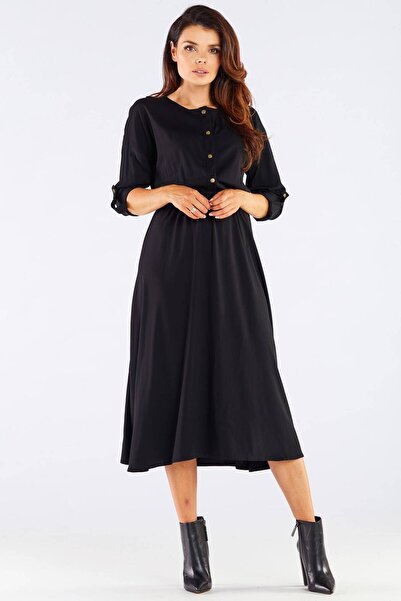 Awama Sukienka A452 - Black - XL