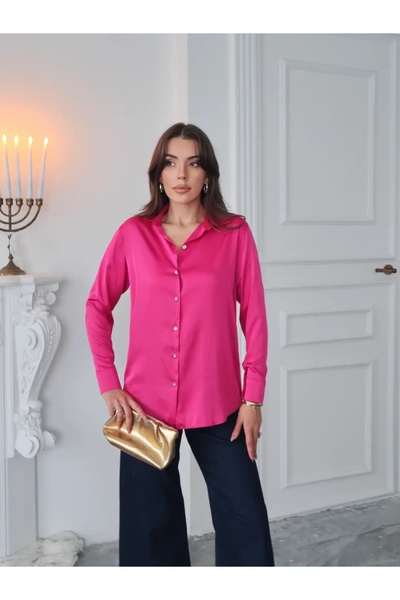 Swass Satin Shirt Fuchsia