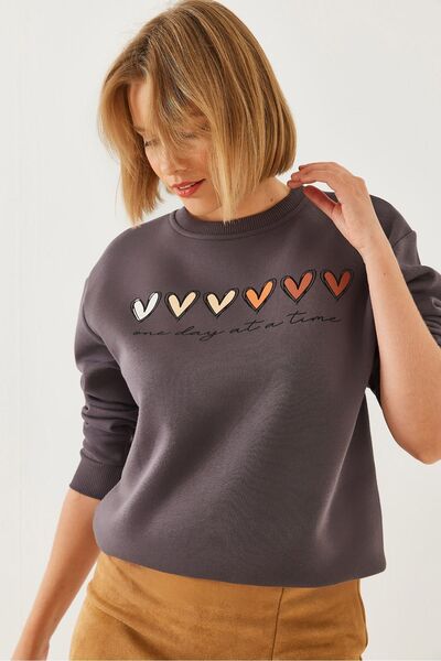 Hiccup LUCCI sweatshirt with Printed , brushed, three-thread MBHS