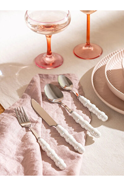 LC Waikiki Lcw Home Black 4 Piece Fork Spoon Knife Set