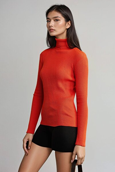 Hiccup My Fashion Fitted Textured Turtleneck Sweater