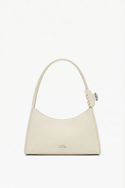 Marc Jacobs Kadın The Glam Claw Toka Aksesuarlı Deri Omuz Çantası - Beyaz