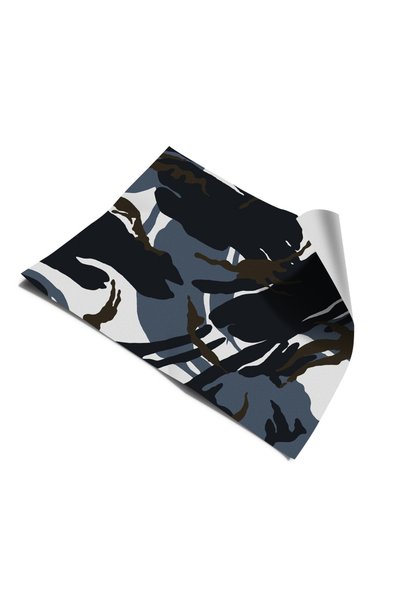 Bigaimaj Refrigerator and Dishwasher Door Self-Adhesive Foil Covering Camouflage Military Pattern İbmb09