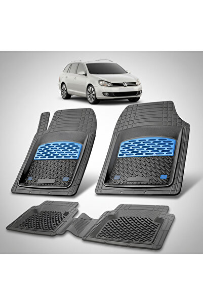 TEAMCAR Floor Mats Compatible with Volkswagen Golf Variant (VI, AJ5) 2009-201...