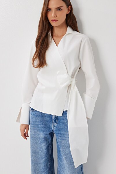 Hiccup Bluză ISTANBUL cu două rânduri de nasturi și închidere cu noduri