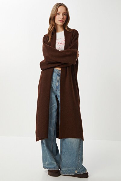 Hiccup Long Oversize Cardigan with Open Collar – ISTANBUL