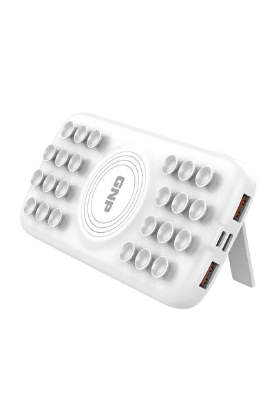GNP Vakumlu 9005 10.000 Mah Kablosuz Powerbank Beyaz