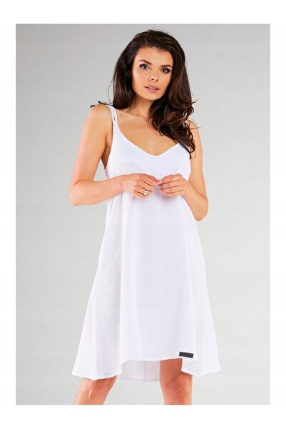 Awama Dress M261 - White - S/M