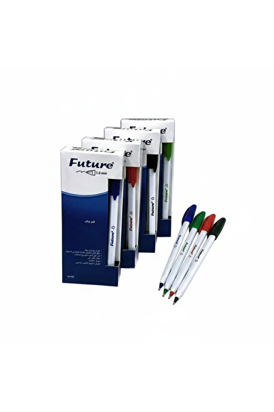 FUTURE - 1mm ballpoint pen - Box of 10 multi-colored pens