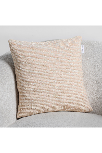 Cottage acrylic boucle woven cushion 45*45cm, orange