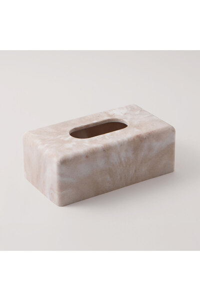 homez Dunes Collection Tissue Box Cover 25.8*14.4*9.7Cm, Beige