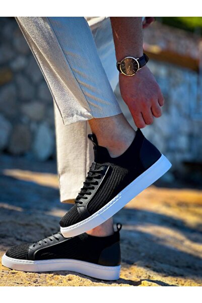 Arda KB-112 Kuback Siyah Triko Bağcıklı Günlük Erkek Ayakkabı