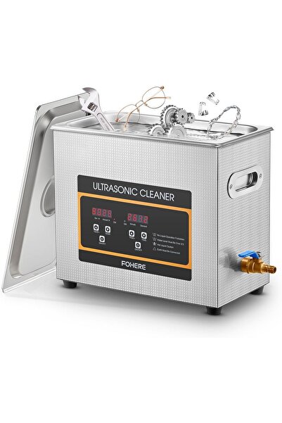 Dotail Fohere ultrasonic cleaning device, 180W ultrasound + 200W heating, sil...