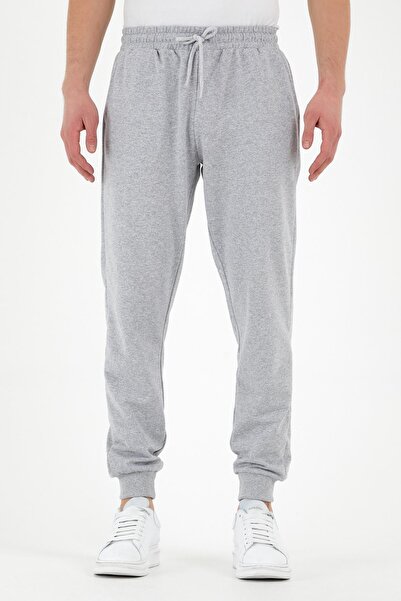 mmetalic Gray Men's Sweatpants with Labels and Back and Side Pockets, Regular...