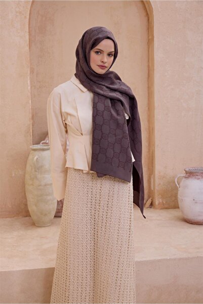 Belli Büyük Monogram Desen Fresh Nora Şal