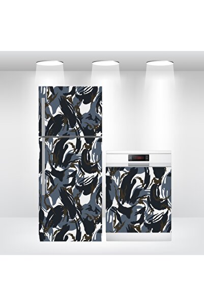 Bigaimaj Folie autoadezivă pentru ușă frigider și mașină de spălat vase, cu m...