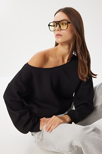 Hiccup ISTANBUL Sweatshirt With Asymmetric Collar