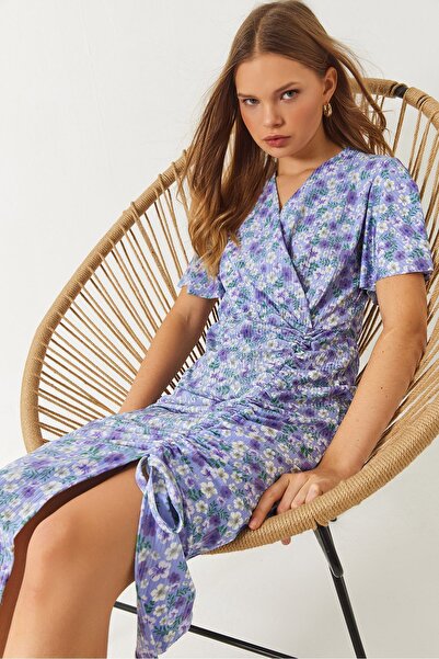 Hiccup Bianco Lucci summer dress with wrap neckline and floral print