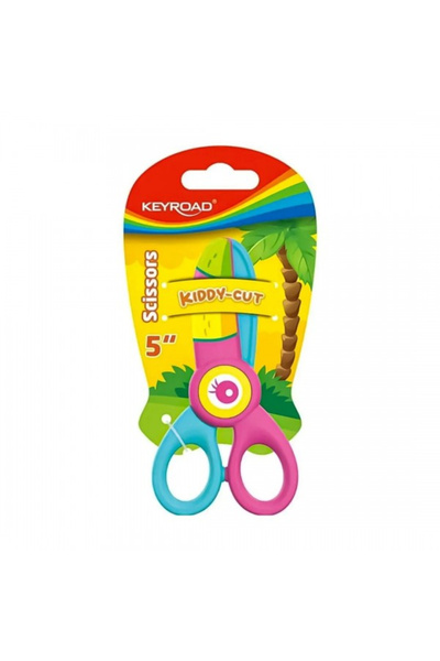 KEYROAD Foarfeca Kiddy-Cut, 12.5cm, plastic, multicolora