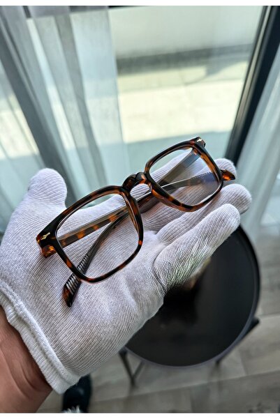 TUCCI LUXURY Leoparlı Şeffaf Gözlük