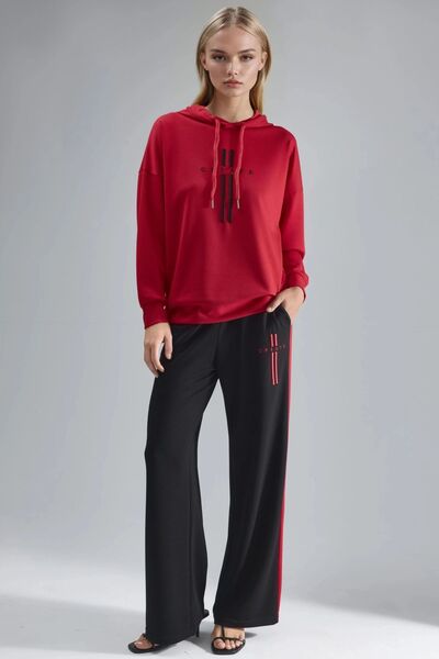 Hiccup Set Cu Hanorac Cu Glugă Din Material Modal Și Pantaloni Cu Detaliu În ...