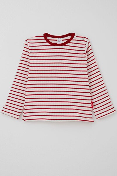 Breeze Baby Girl Long Sleeve T-Shirt with Placket Stripes 9 Months-3 Years, W...