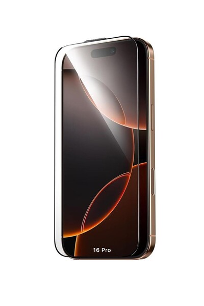 Kuzoom آيفون 16 برو متوافق مع تقنية 3D 150 °   واقي شاشة زجاجي منحني مقاوم لب...