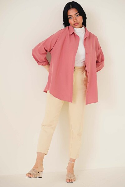 Hiccup Cămașă BDART din poplin cu croială lejeră și închidere cu nasturi