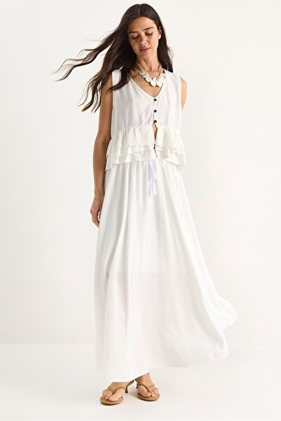 Hiccup Set coordonat din șifon, cu decolteu în V și croială largă