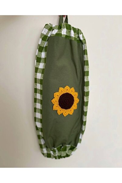 Parla Life Yeşil Ayçiçek Motifli Poşetlik (sıvı geçirmez/leke tutmazdır)