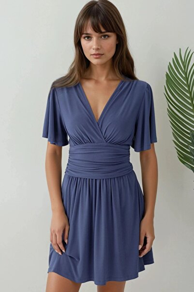 Hiccup Rochie mini cu mânecă scurtă și decolteu în V