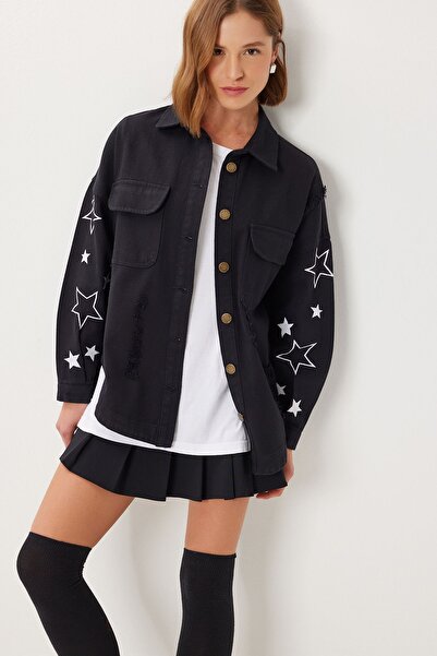 Hiccup ISTANBUL oversized embroidered cotton jacket