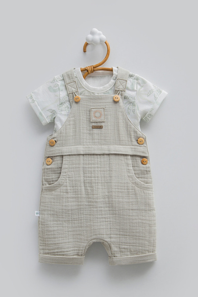 Caramell Strappy Baby Salopet Set