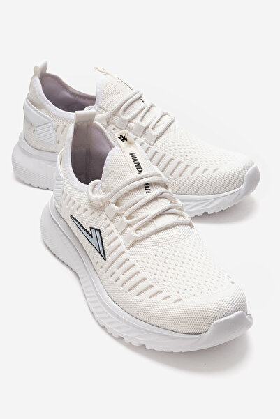 CCWAY AYAKKABI Men's Knitwear Sports Shoes White Black