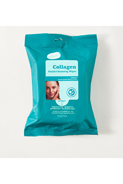 GLOO مناديل تنظيف الوجه بالكولاجين - 30 منديلًا