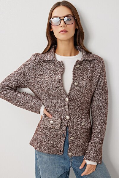 Hiccup ISTANBUL Textured cardigan with button details