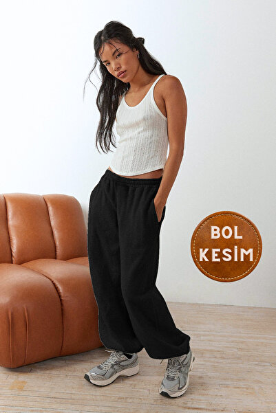 BSBSPOR Erkek / Kadın Siyah / Koyu Gri / Açık Gri Bol Kesim Çift Cepli Paçası...