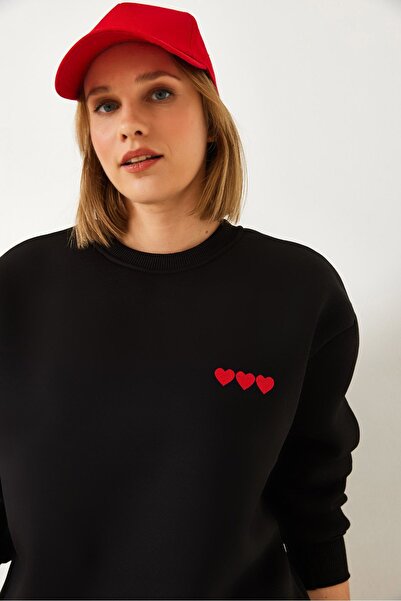 Hiccup Hanorac din fleece cu broderie LUCCI și inimă