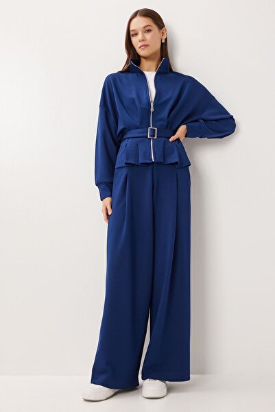 Hiccup ISTANBUL Set Coord din Două Piese cu Jachetă cu Curea și Pantaloni cu ...